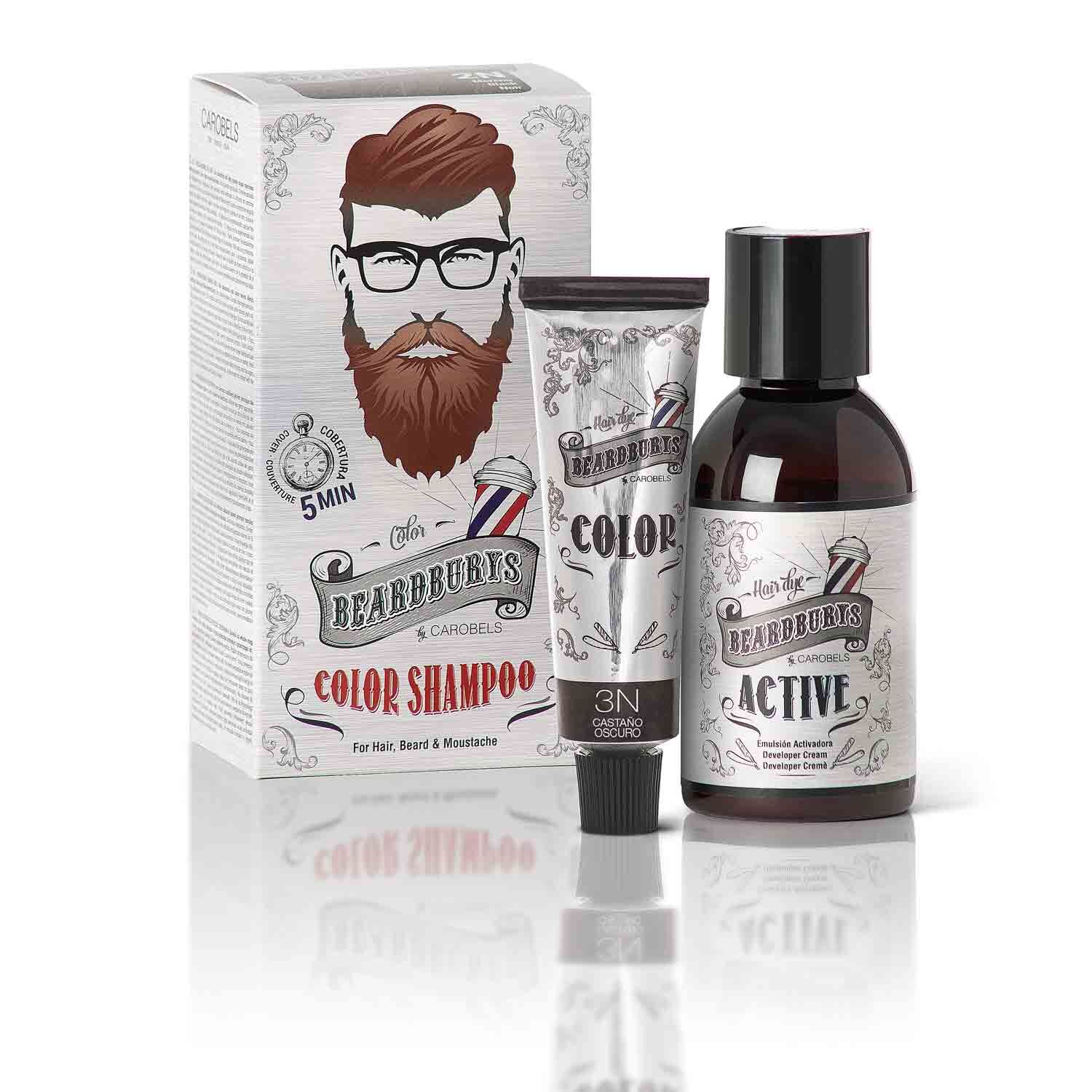 Paragraaf Kenmerkend Ongeschikt Shampoo color - dark brown - Beardburys by Carobels. Professional products  for beards and mustaches